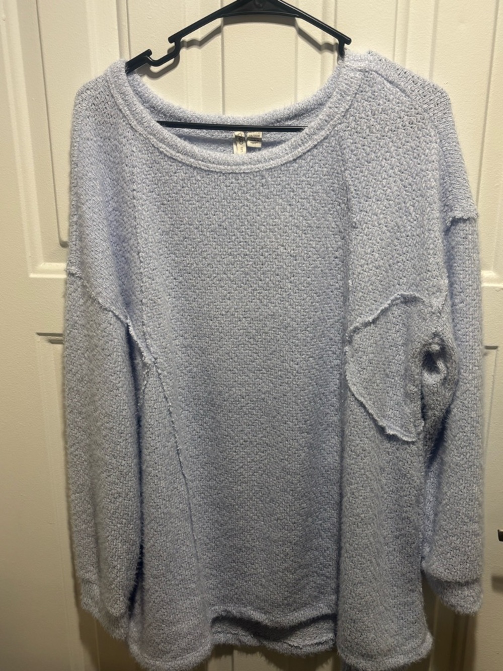 Cato Light Blue Bouclé Knit Sweater